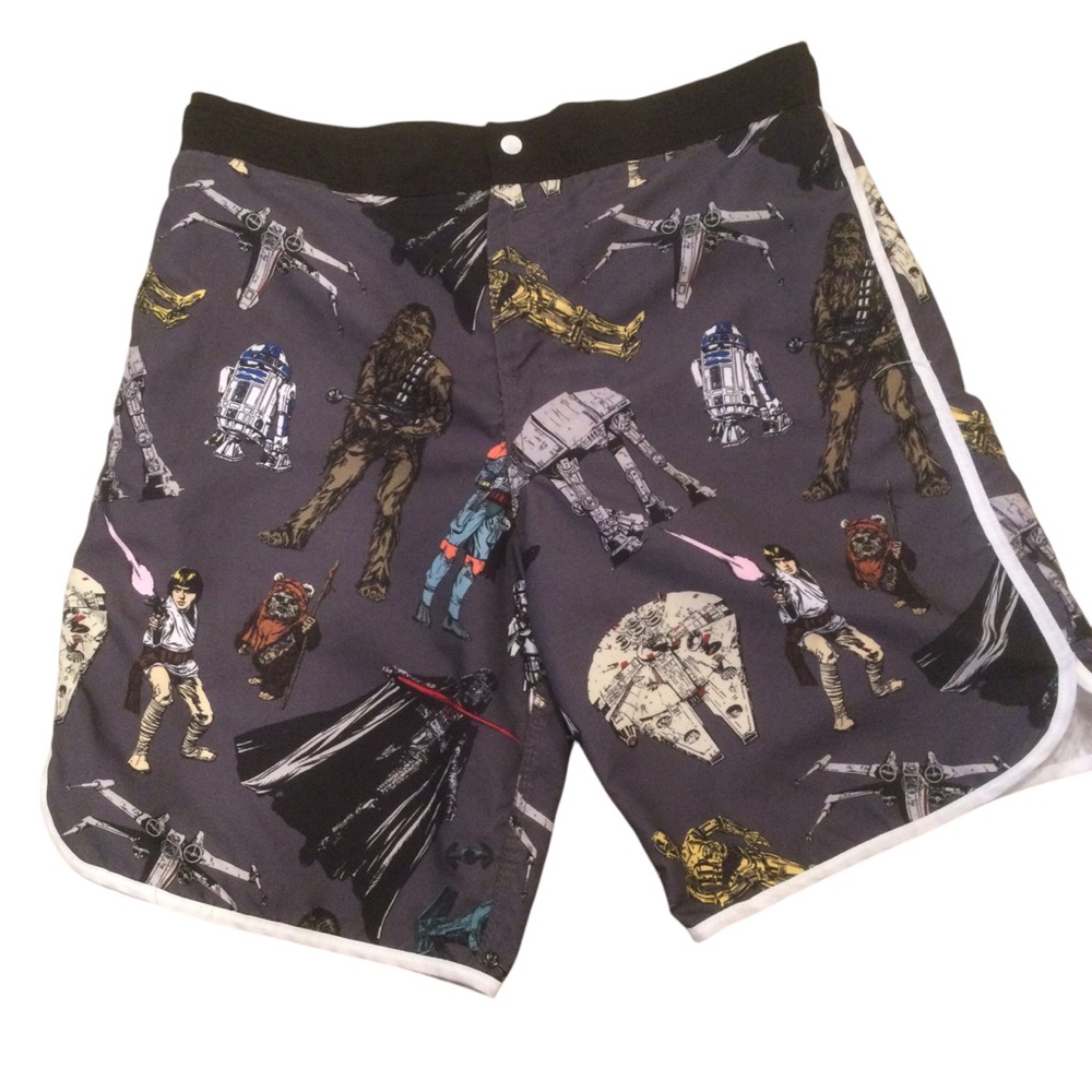 Star Wars Lucas Film Swim Trunks  Size Large